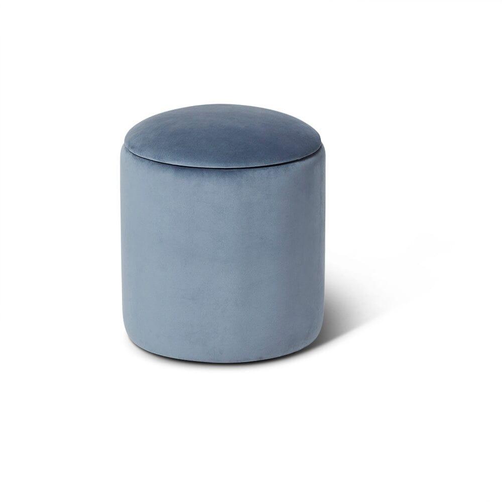 Abigail Drum Stool - Horizon Blue - Laura James