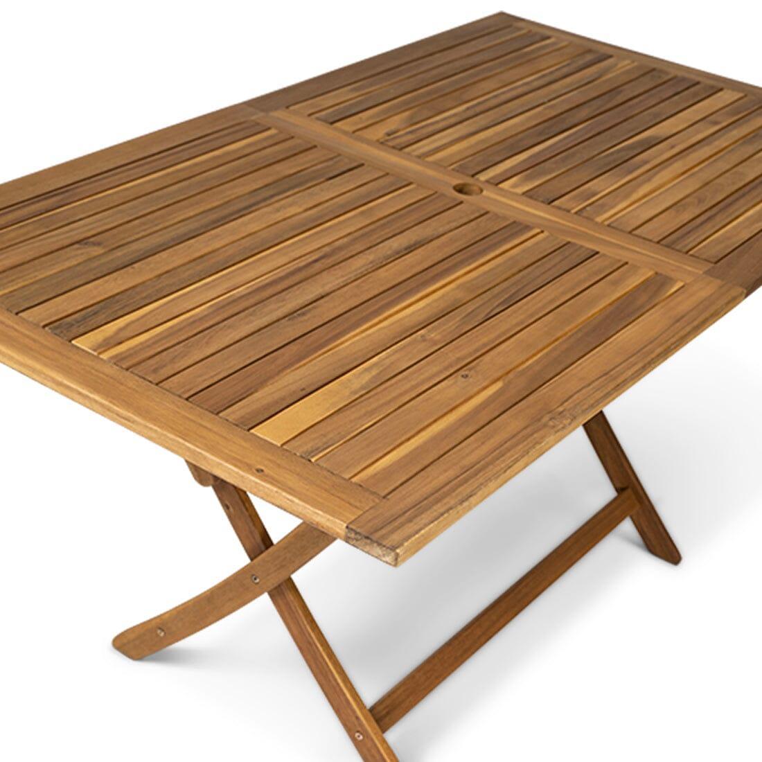 Ackley Large Solid Wood Folding Table