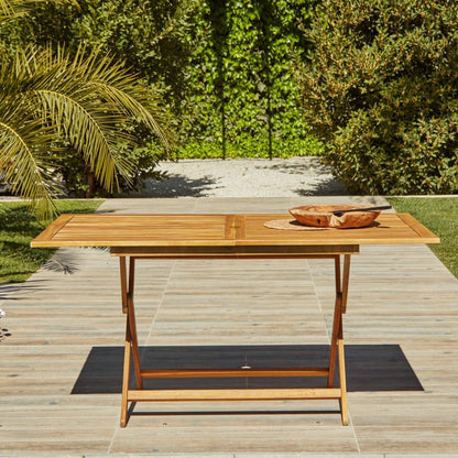 Ashby Wooden Rectangle Folding Table 120cm - Laura James