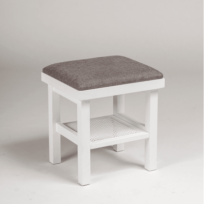 Outlet - Charlie dressing table stool - white - Laura James