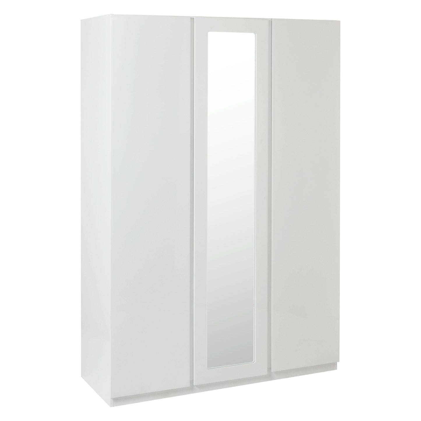 Clemmie high gloss triple wardrobe - white - Laura James