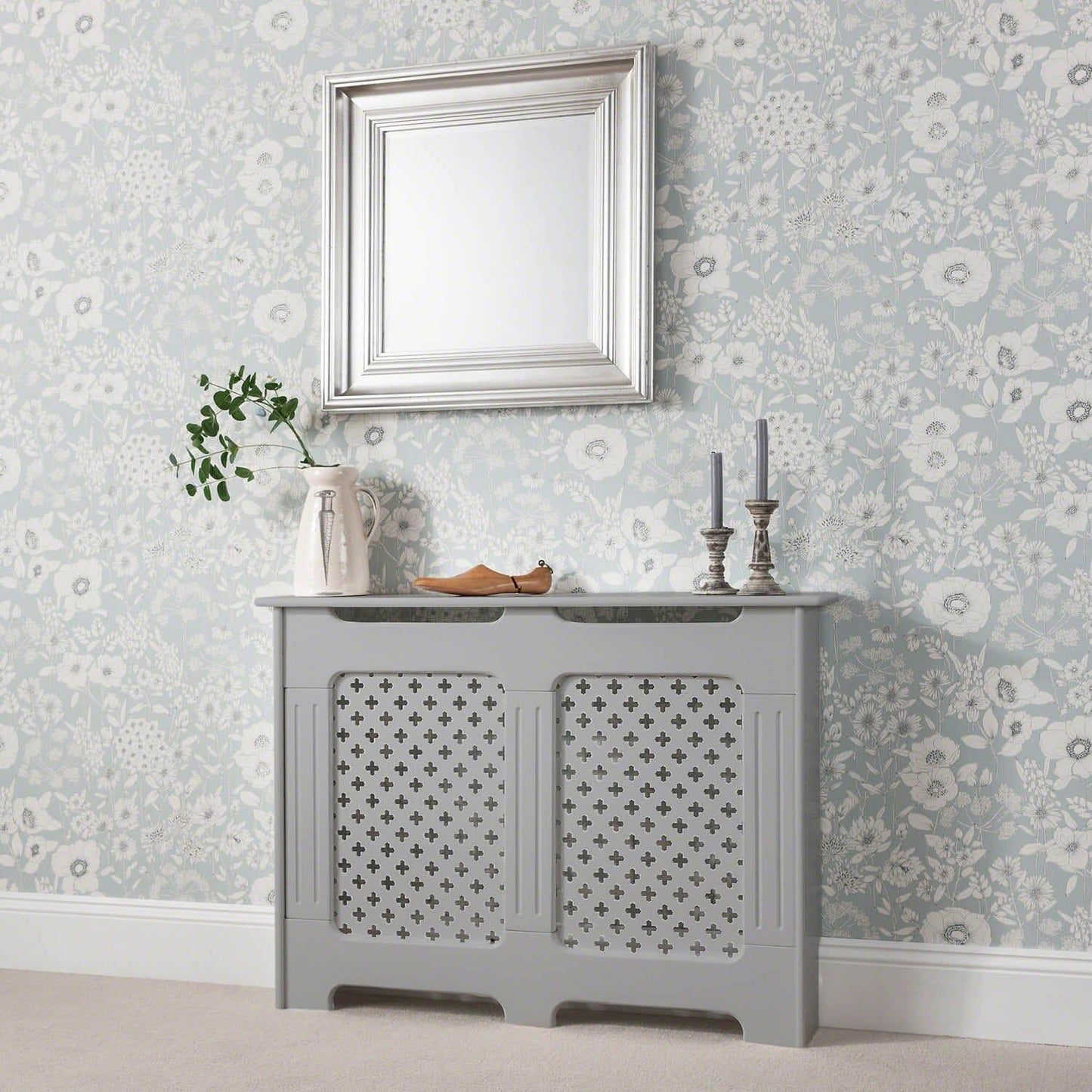 Edith radiator cover - grey - medium - Laura James