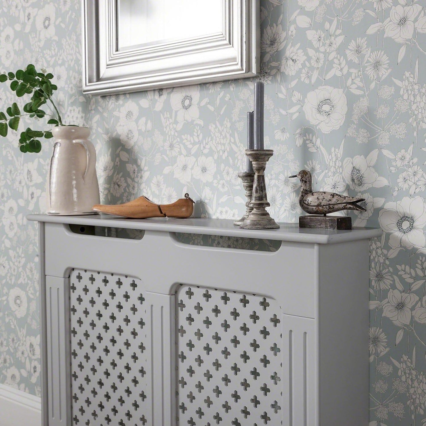 Edith radiator cover - grey - medium - Laura James