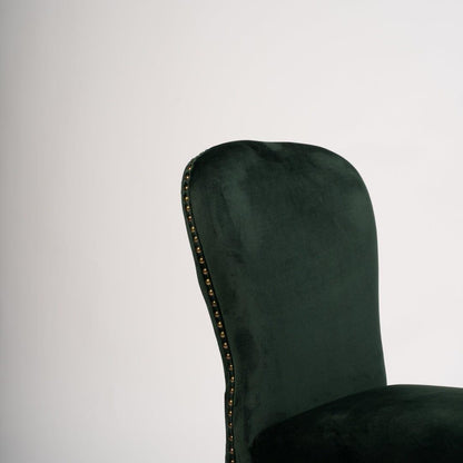 Green Velvet Dining Chair - Laura James