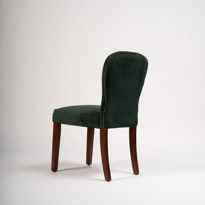 Green Velvet Dining Chair - Laura James