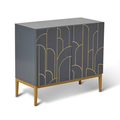 Gatsby 2 Door Sideboard – Smoke Grey - Laura James