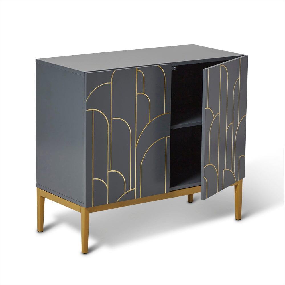 Gatsby 2 Door Sideboard – Smoke Grey - Laura James