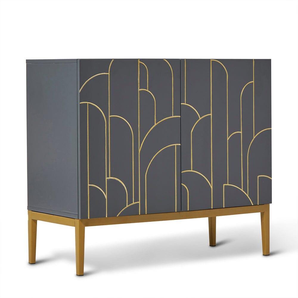 Gatsby 2 Door Sideboard – Smoke Grey - Laura James