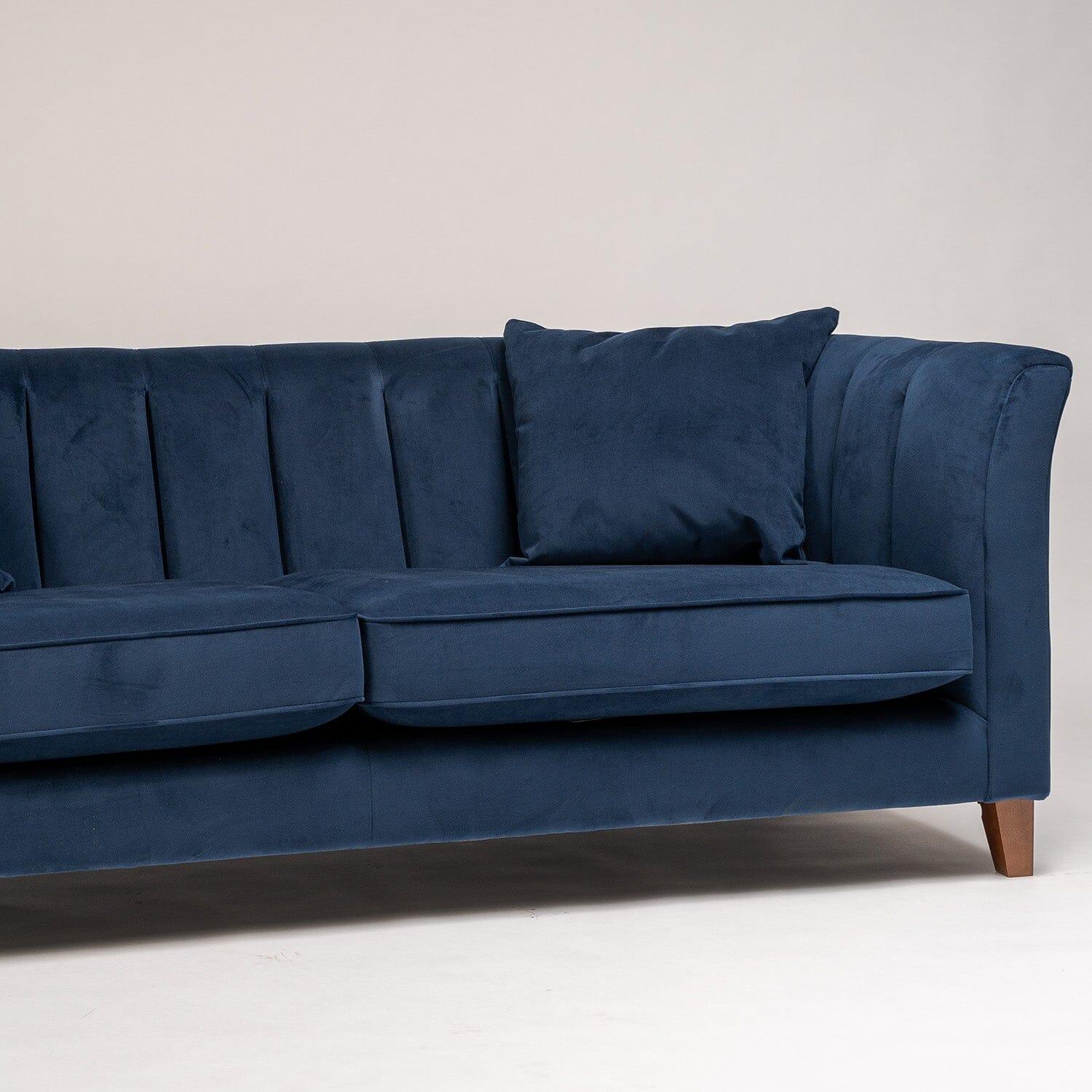 Georgia Large Sofa - 4 Seater - Navy - Laura James