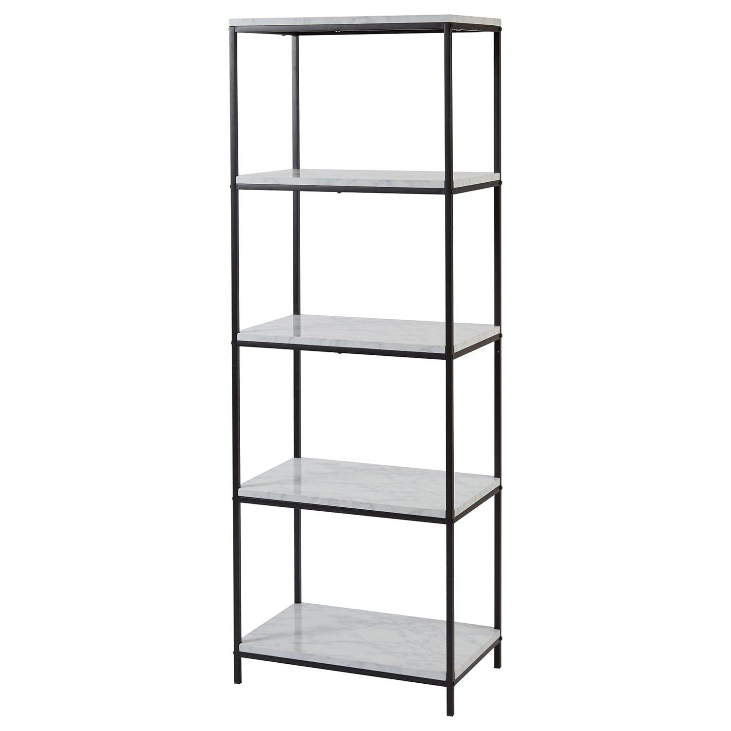 Outlet - Jay bookcase - marble effect and black - Laura James