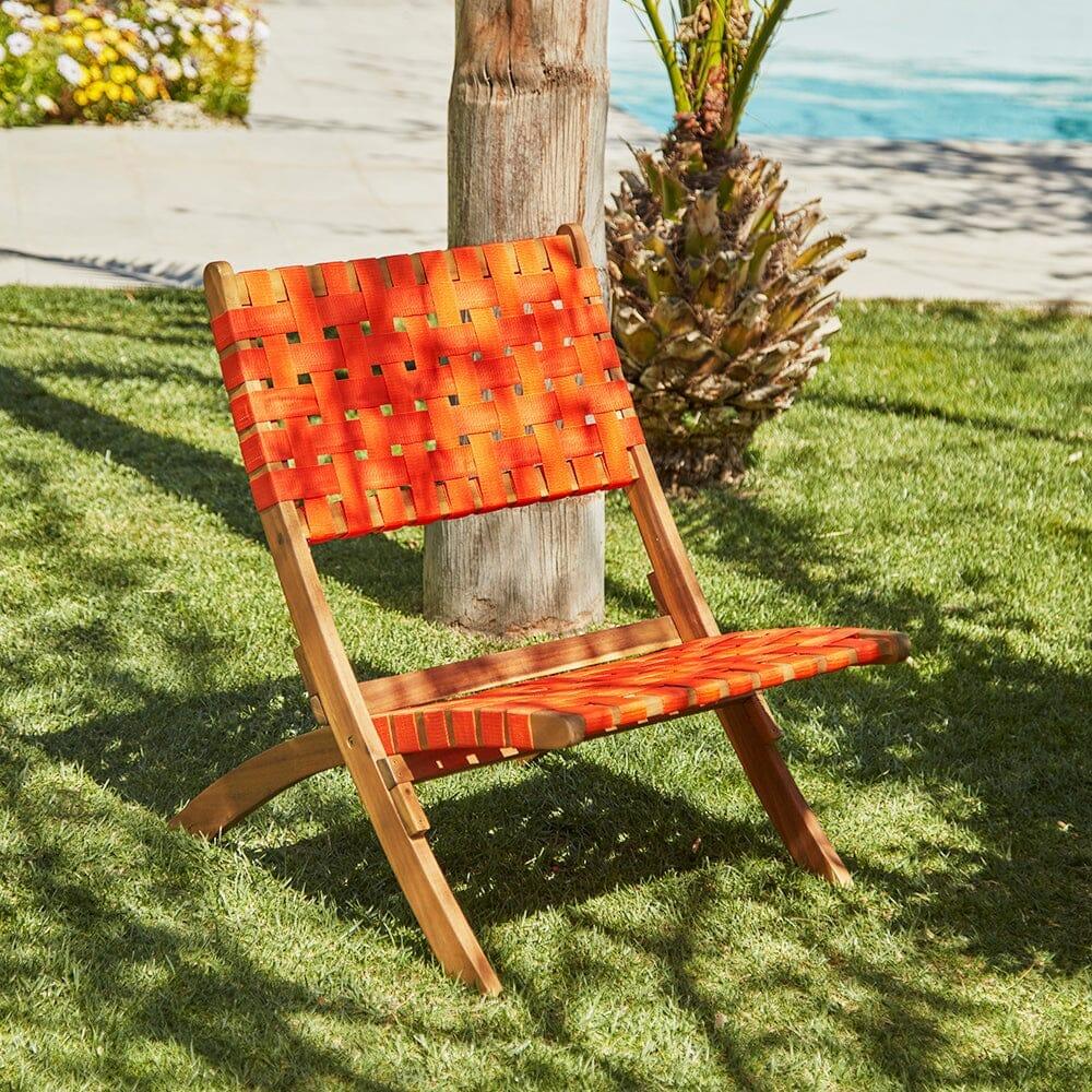 Kai Orange Folding Beach Chair