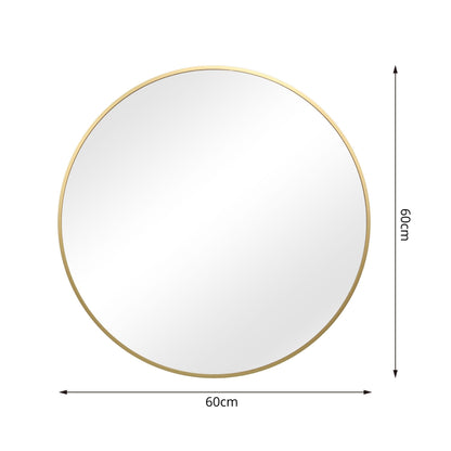 Outlet - Pandora round mirror - small - gold - Laura James