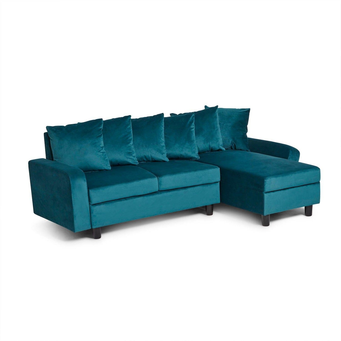 Tracy Lagoon Blue Velvet Sofa - Laura James