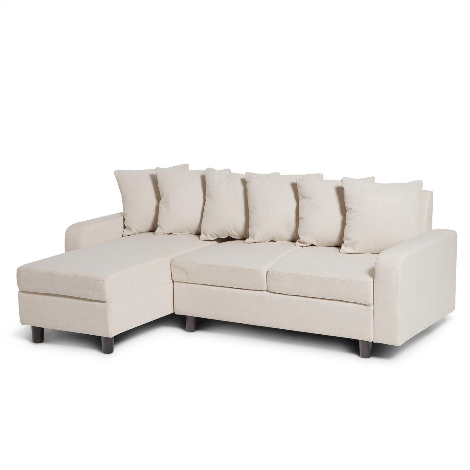 Tracy Oatmeal Cream Corner Sofa - Laura James