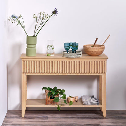 Willow Console Table Pale Oak - Laura James