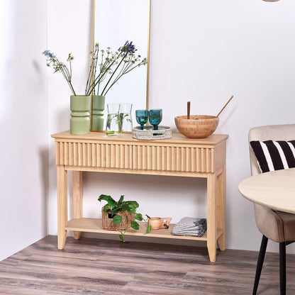 Willow Console Table Pale Oak - Laura James