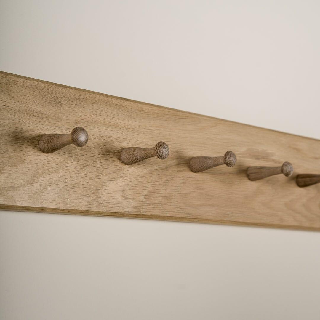 Willow Wooden Coat Rack - Whitewash