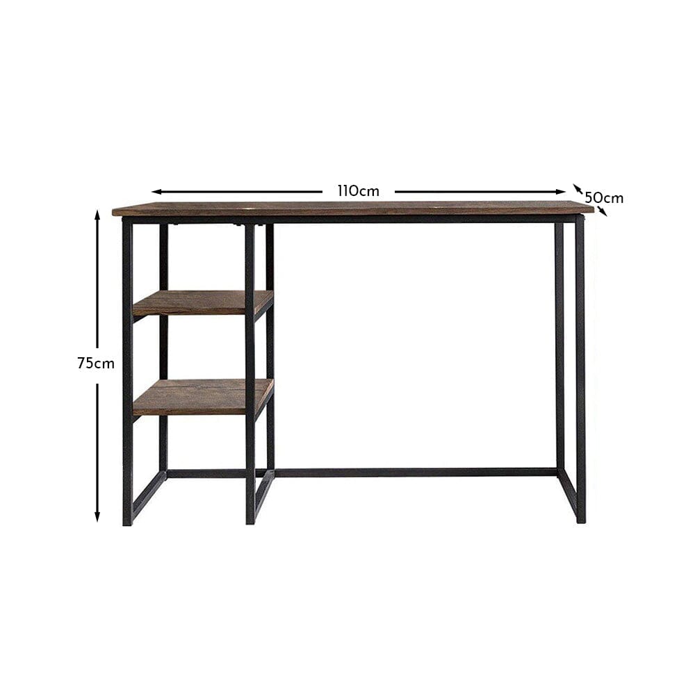 Sheffield Industrial Desk with Shelves