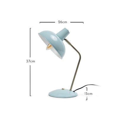 Vintage Style Desk Lamp Light Blue