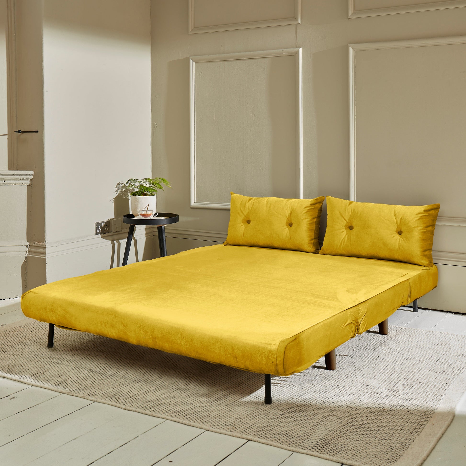 una-yellow-double-sofa-bed