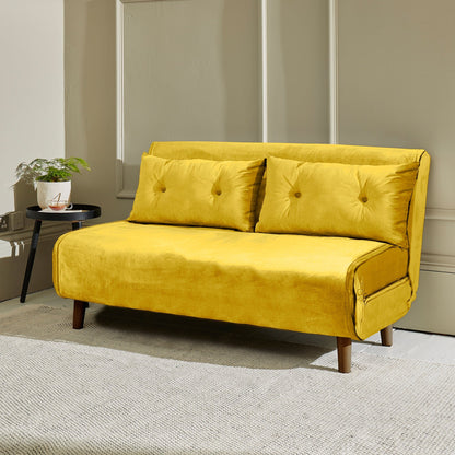 una-yellow-double-sofa-bed