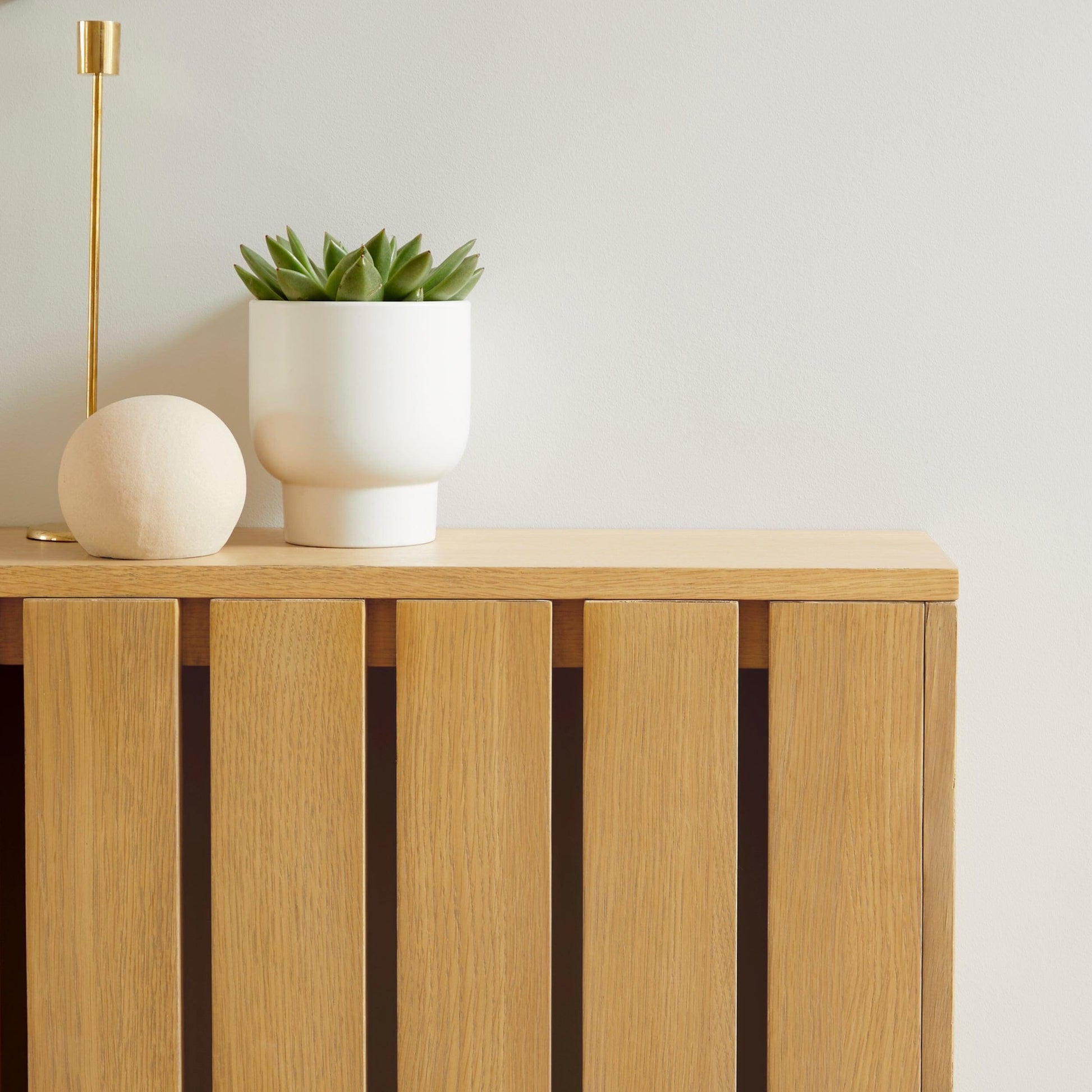 Willow Pale Oak Large Radiator Cover - Laura James
