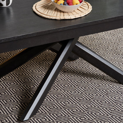 Amelia black wood coffee table - Laura James