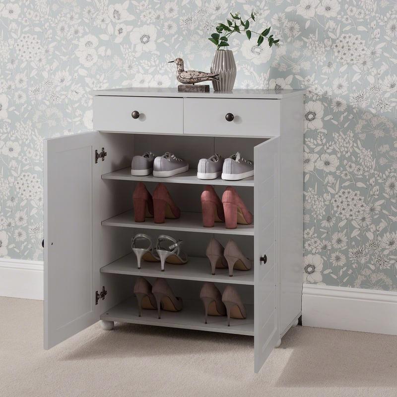 Laura james grey shoe cabinet sale