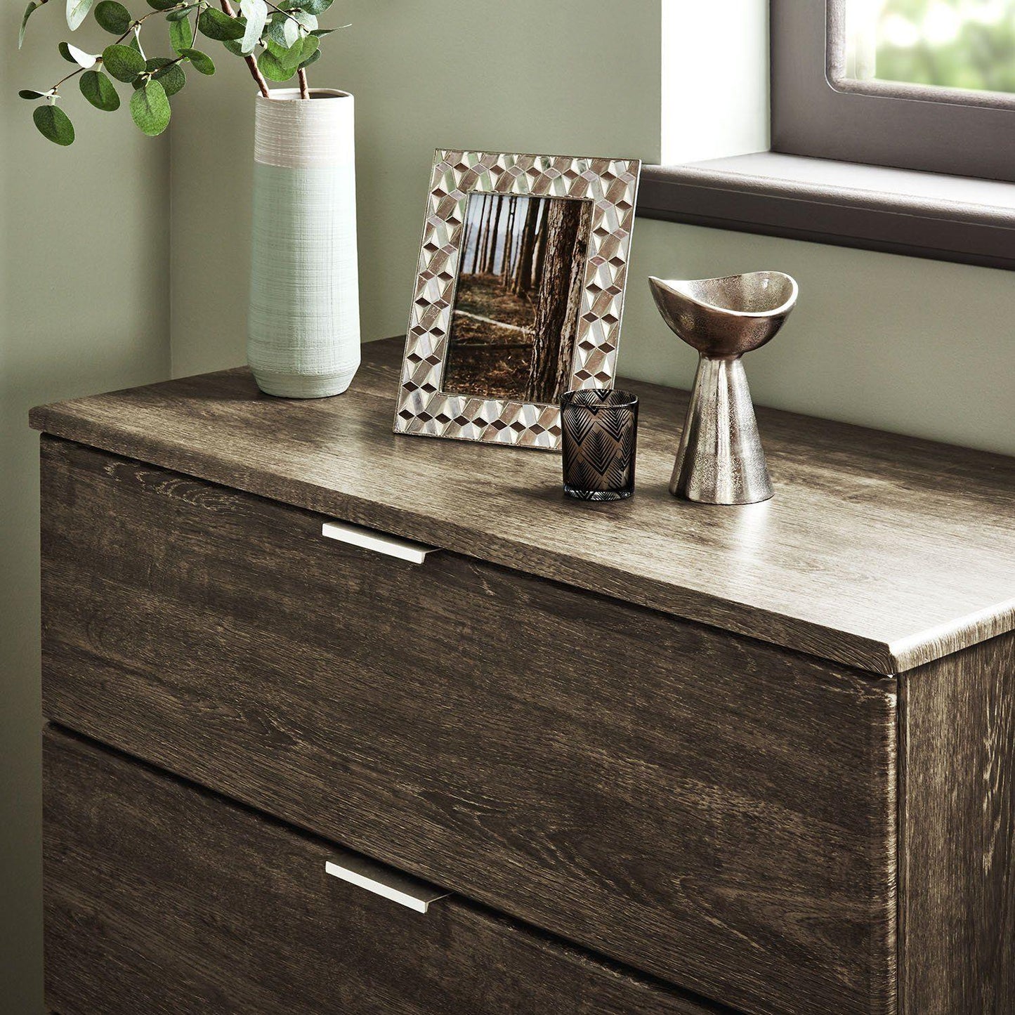 Ayla chest of drawers - dark oak - Laura James