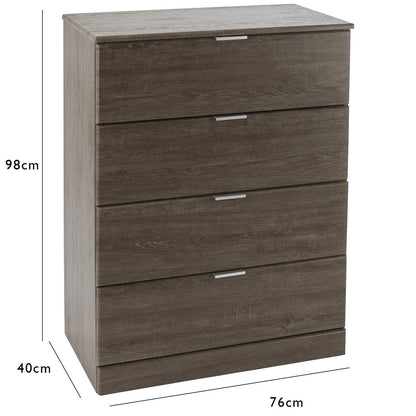 Ayla chest of drawers - dark oak - Laura James