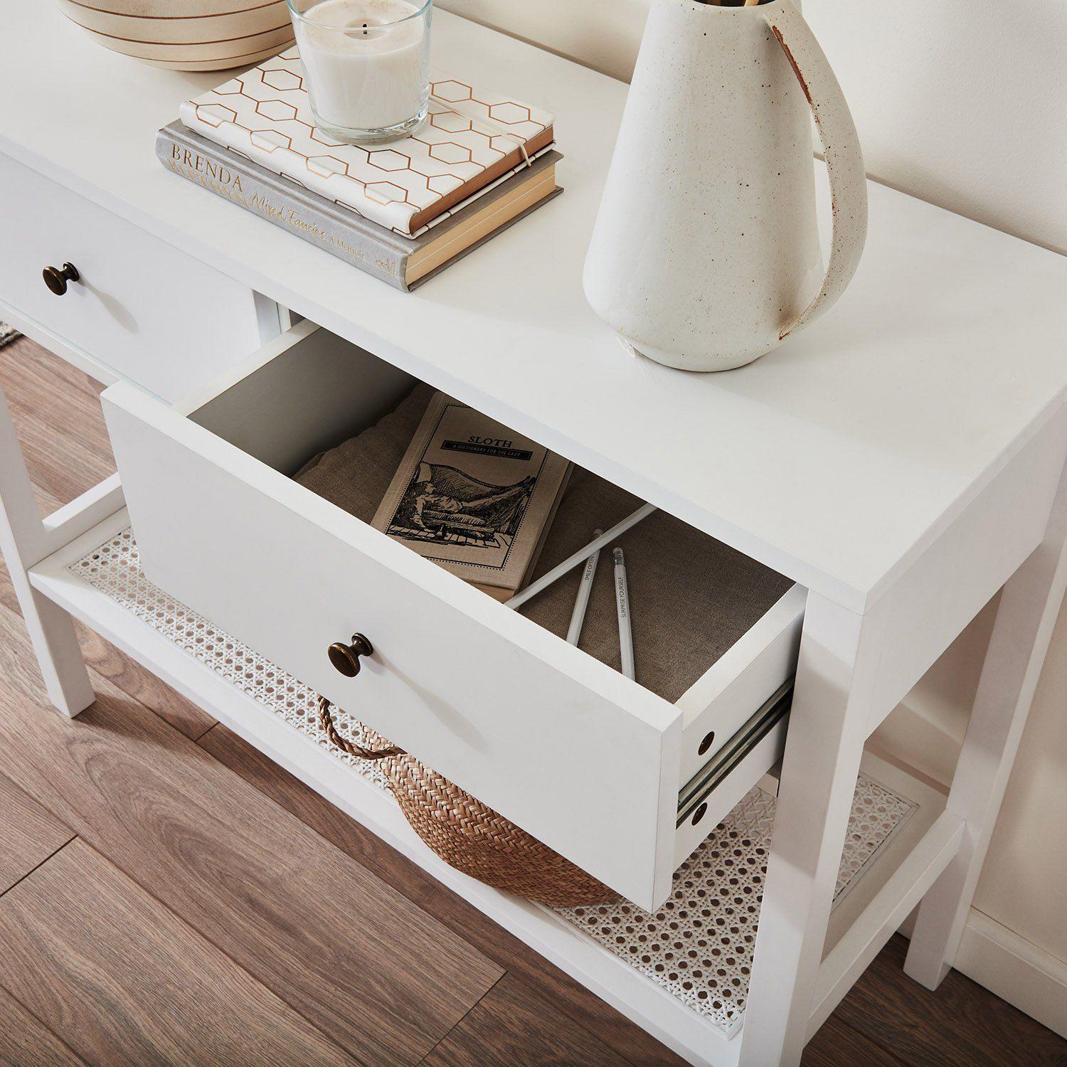 Charlie console table - white - Laura James