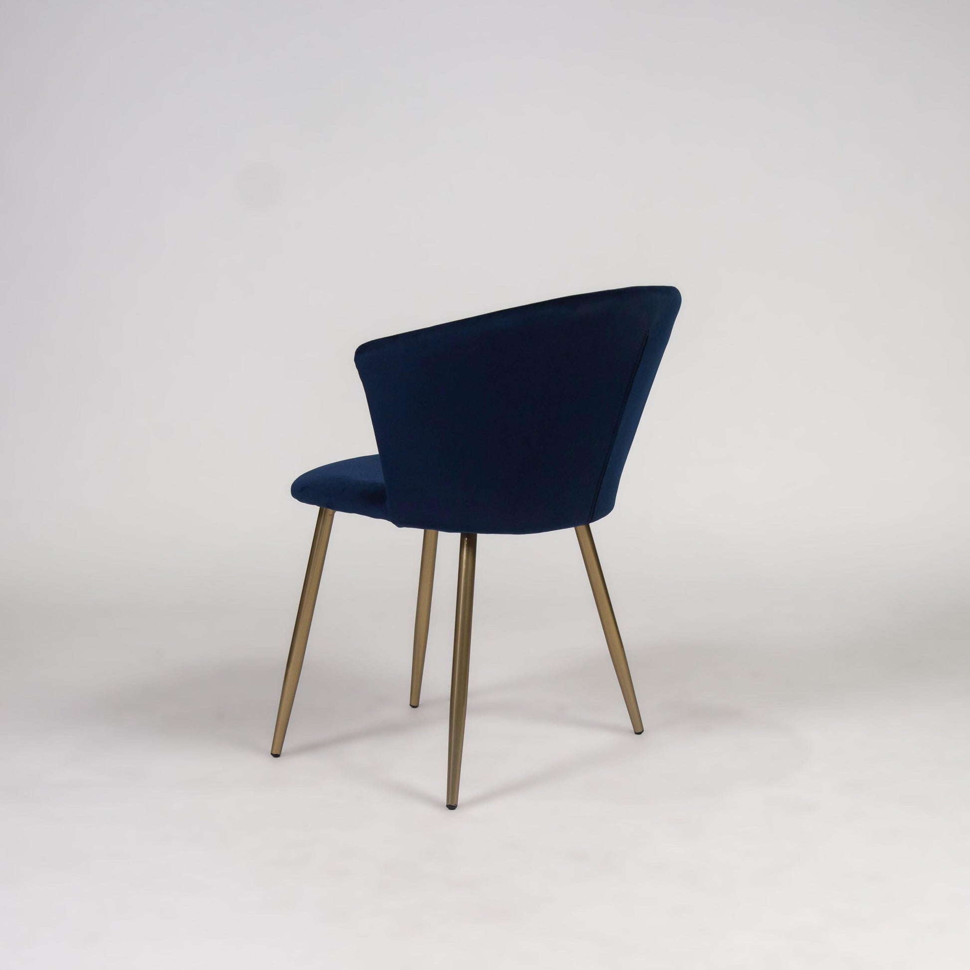 Cleo dining chairs - set of 2 - blue and gold - Laura James