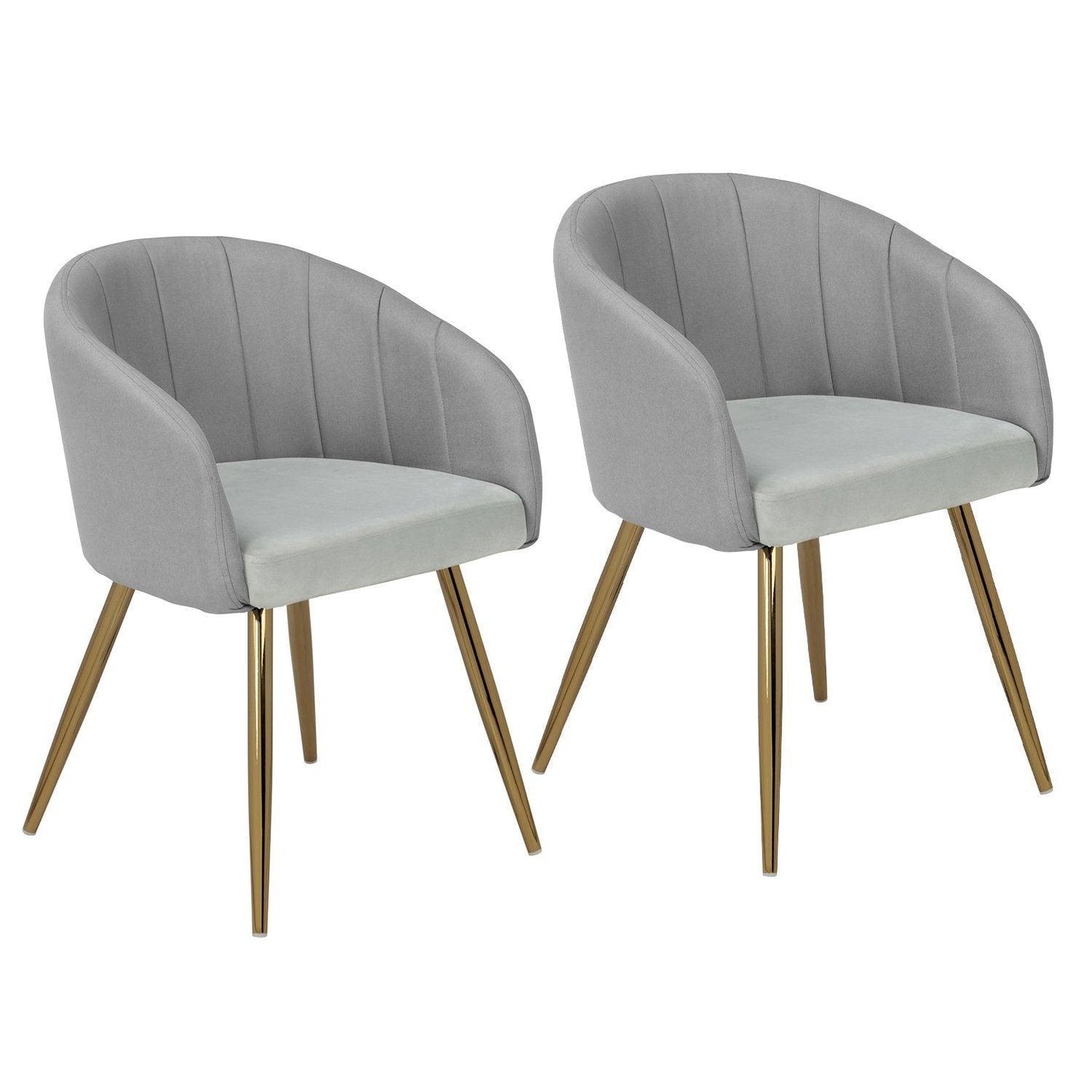 Duri dining chairs - set of 2 - light grey - Laura James