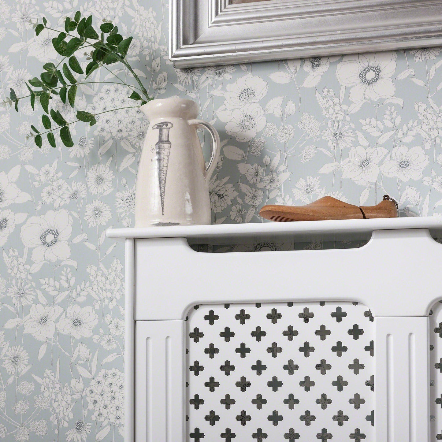 Radiator Cover Painted White - Medium - Laura James