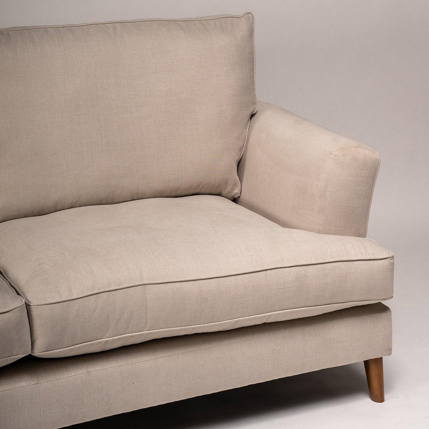 Frankie large sofa - 4 seater - Natural Clay - Laura James