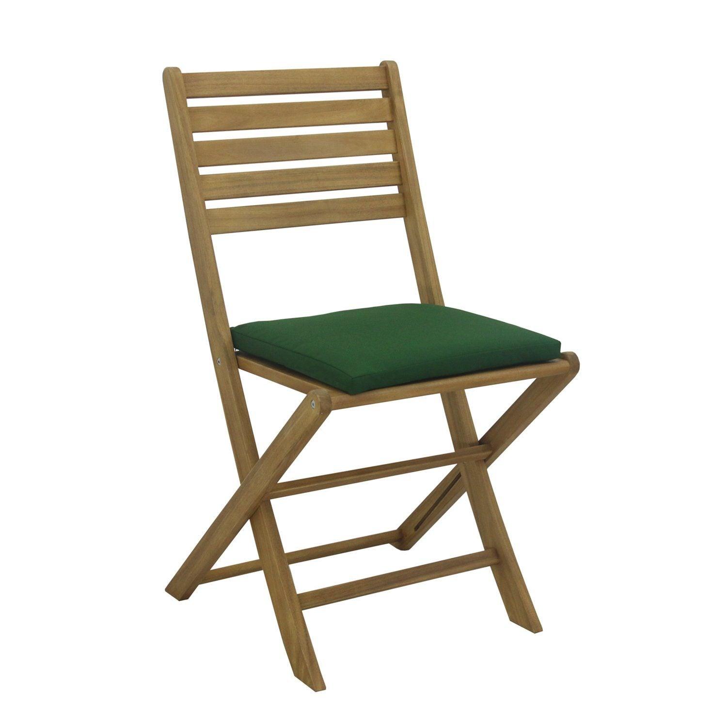 Garden chair cushions - greenx2 - Laura James