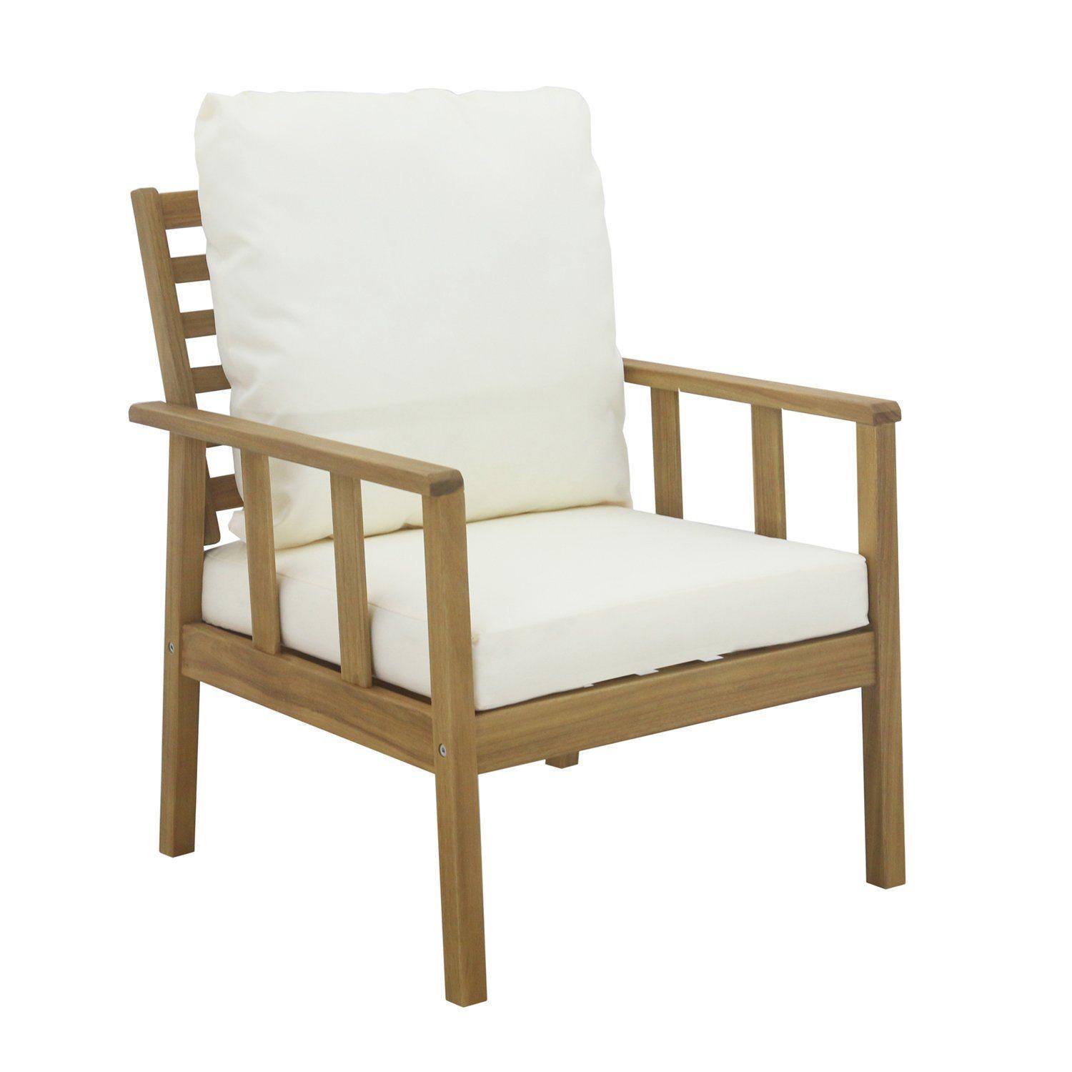 Harrelson outdoor sofa set with cream lean over parasol - solid wood and Natural