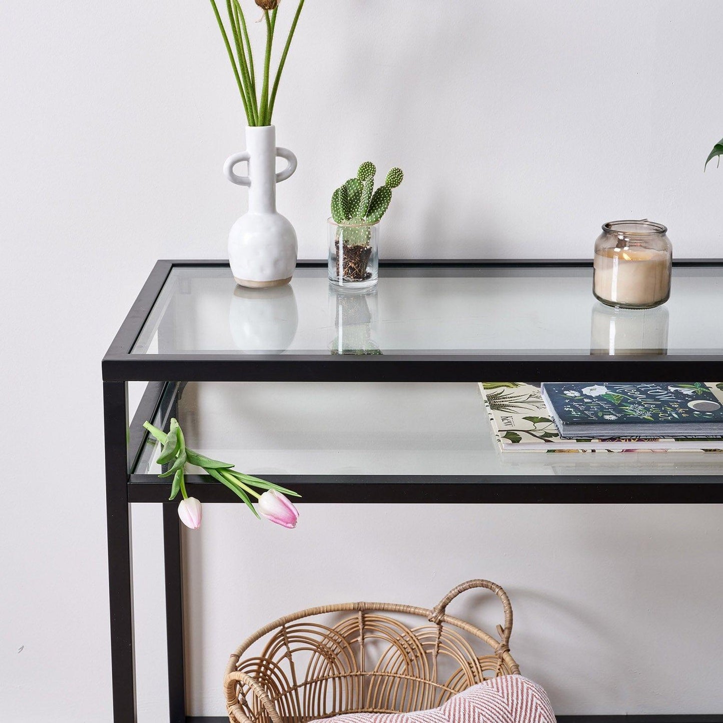 Harris Black Metal Console Table - Laura James