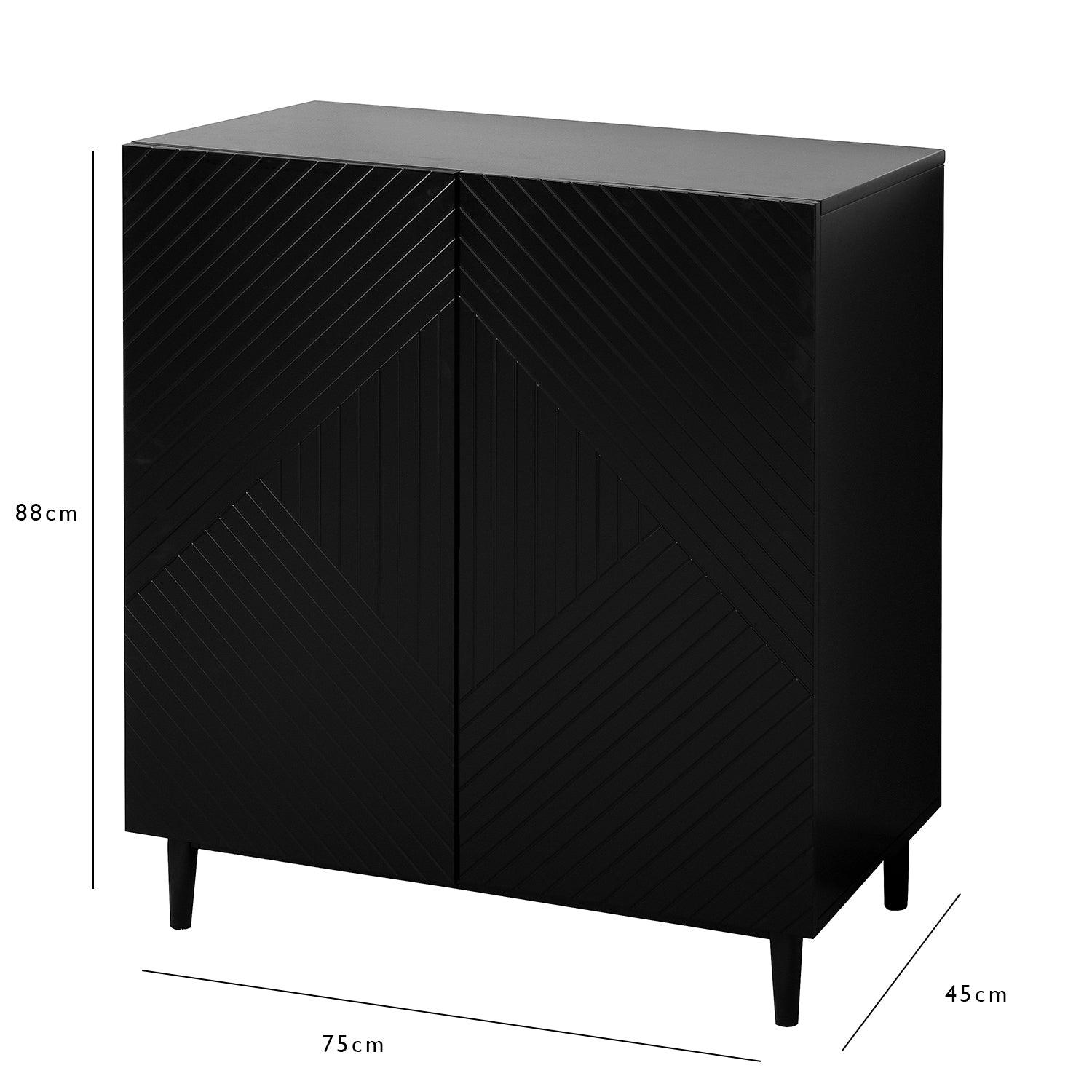 Jack small sideboard - black - Laura James