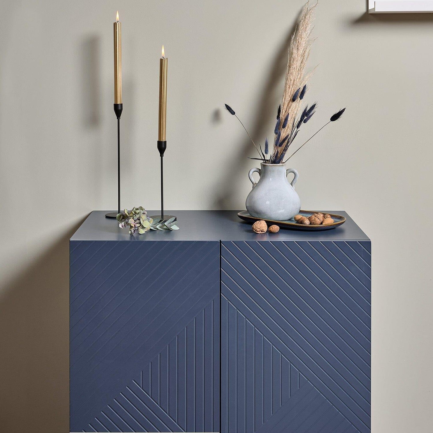 Jack small sideboard - geometric - blue - Laura James