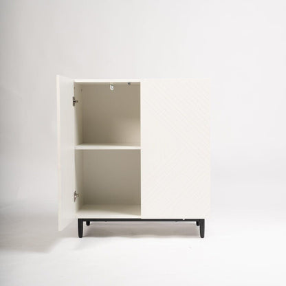 Jack small sideboard - geometric - white - Laura James