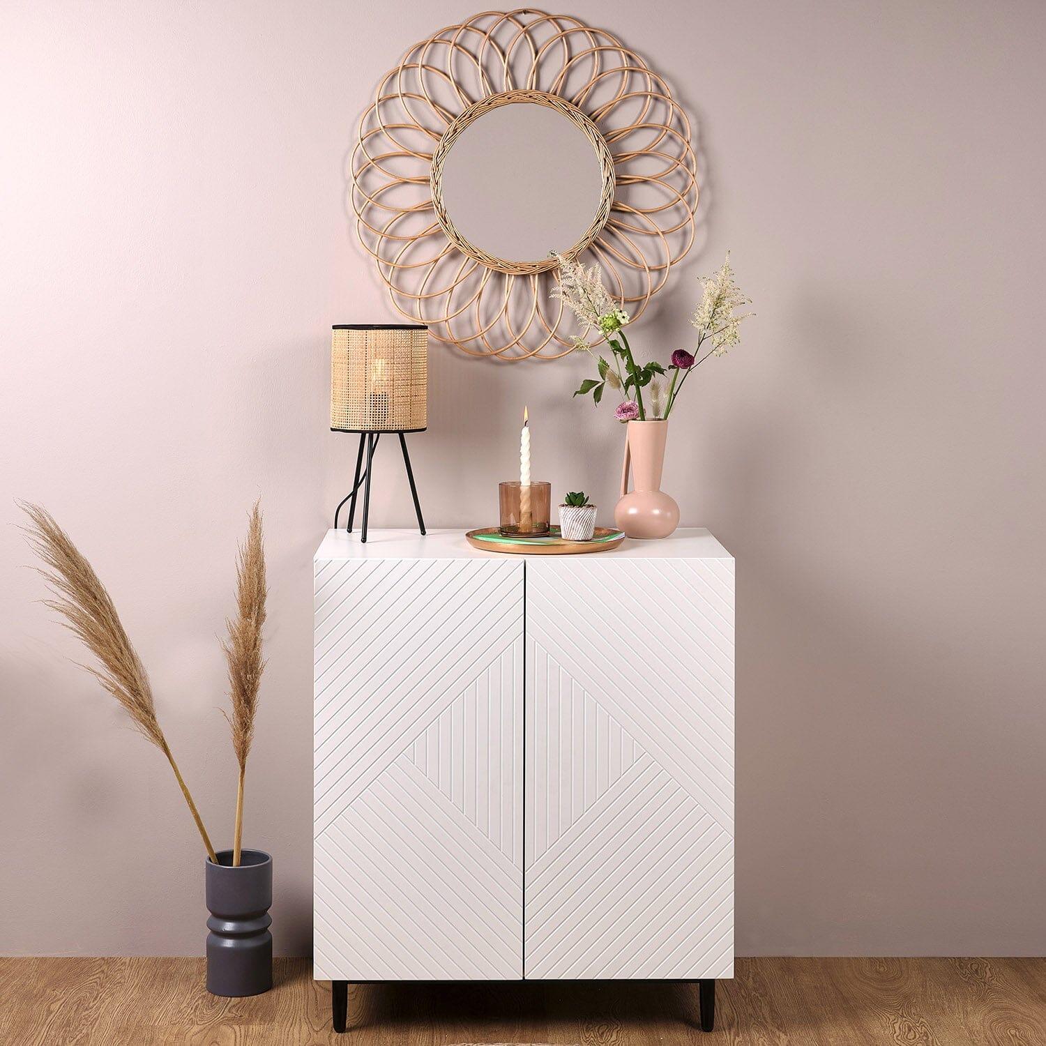 Jack small sideboard - geometric - white - Laura James