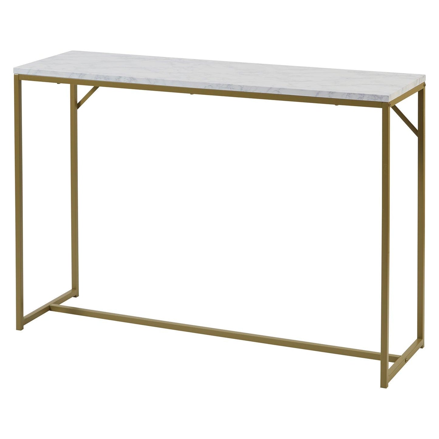 Jay console table - marble effect and gold - Laura James