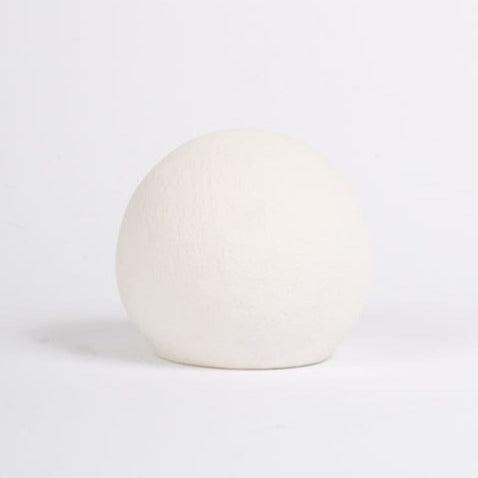 Kelton 9cm Ceramic Ball Ornament - White - Laura James