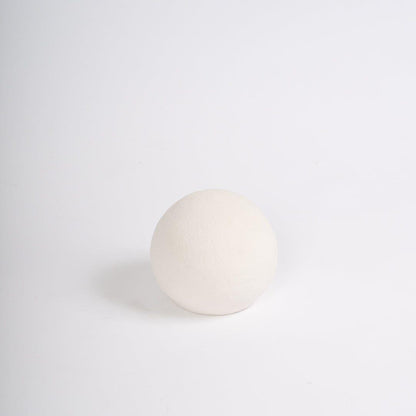 Kelton 9cm Ceramic Ball Ornament - White - Laura James