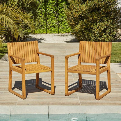 Lennox 6 Seater Wooden Outdoor Dining Set - Laura James