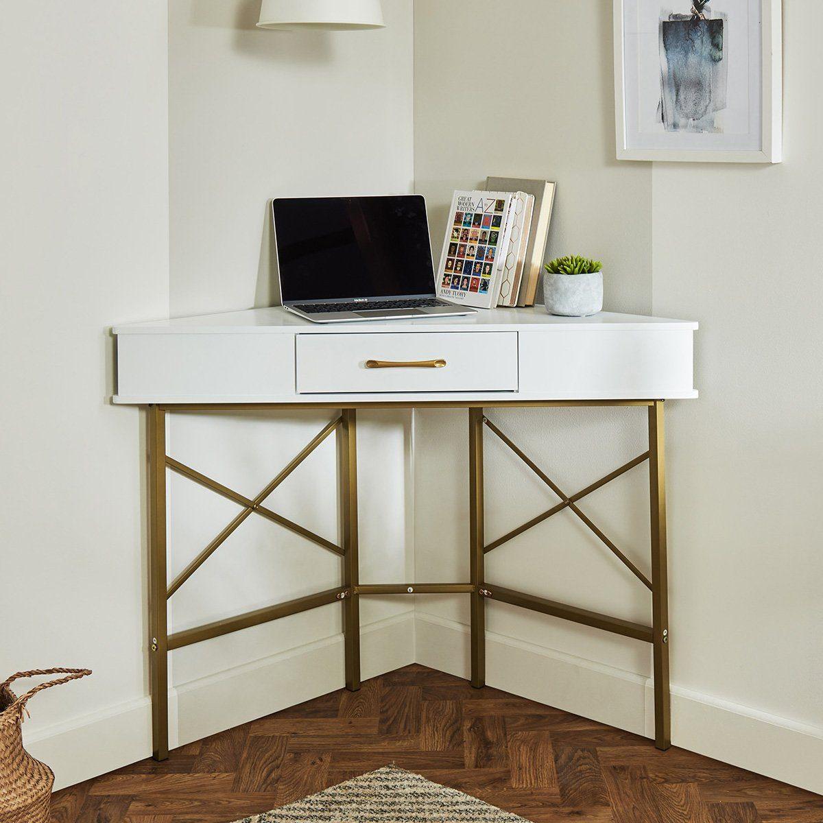 Marie corner desk - white - Laura James