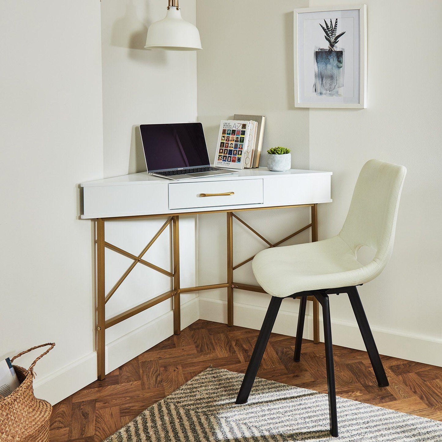 Marie corner desk - white - Laura James