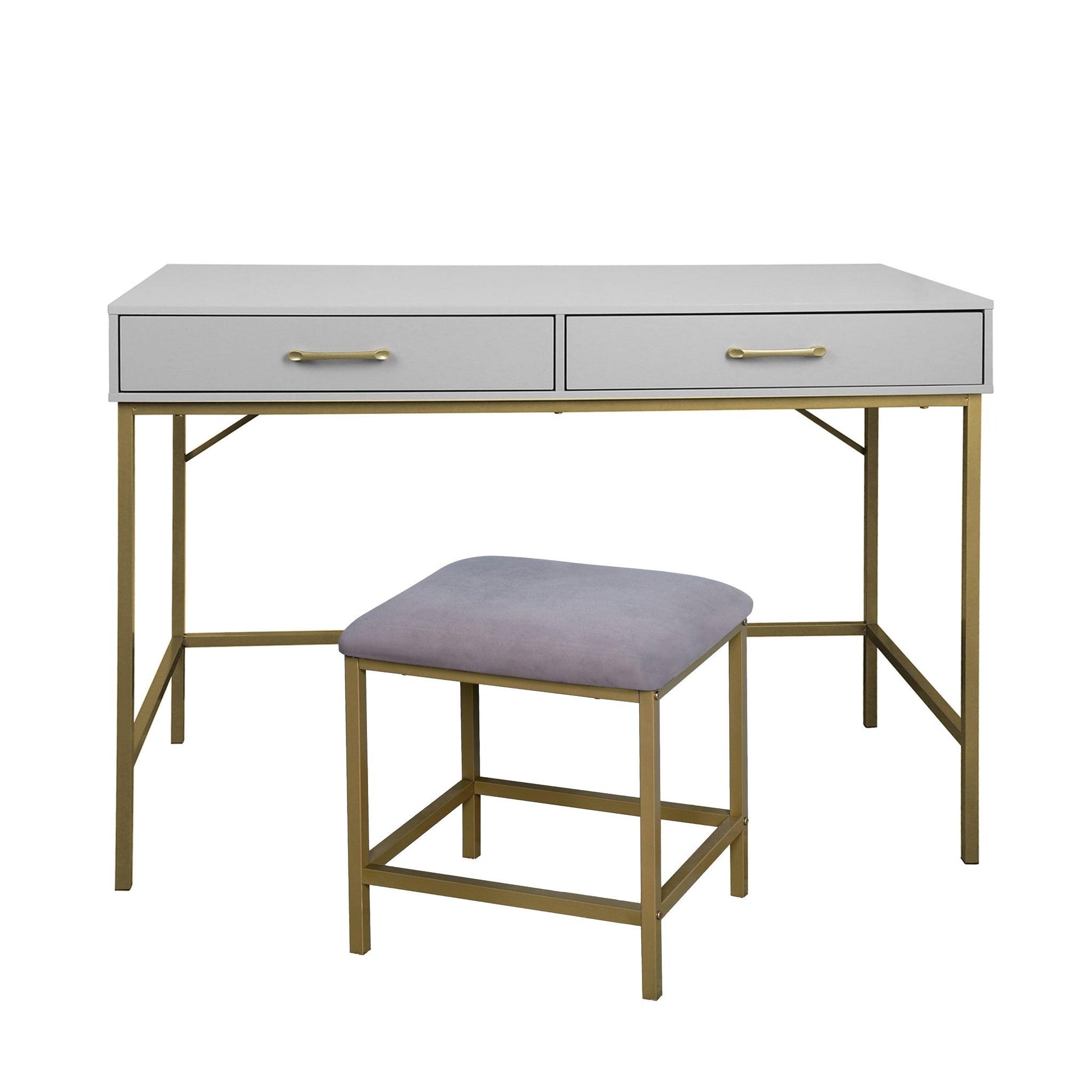 Marie dressing table and stool - grey - Laura James