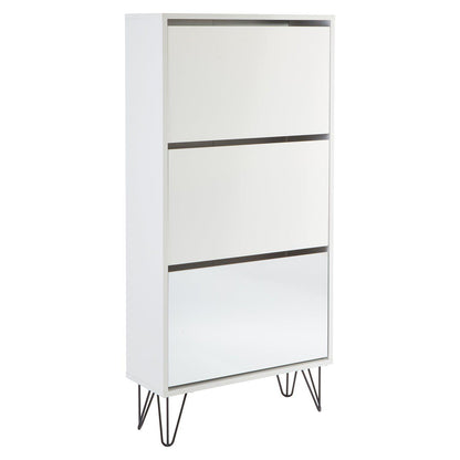 Anderson shoe cabinet - 3 door - white - Laura James